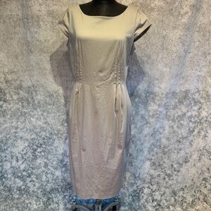 Calvin Klein Taupe Midi Dress - 10